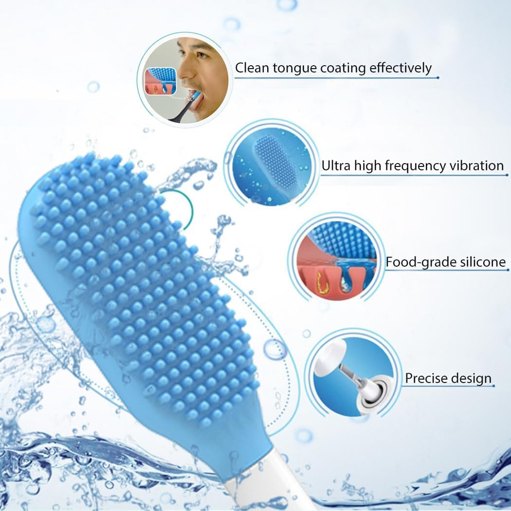 360 Ultrasonic Electric Toothbrush, Automatic Sonic Teeth Whitening Brush with Timer & Wireless Charging for Adults