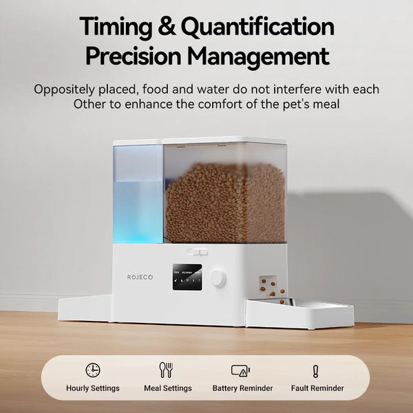 Smart Pet Feeder & Fountain Combo