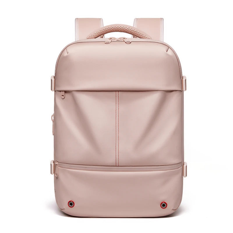 Travel Women Backpack 16 Inch Vacuum Compression Laptop Backpack USB Charging School Backpack Extended Hiking Business Backpack