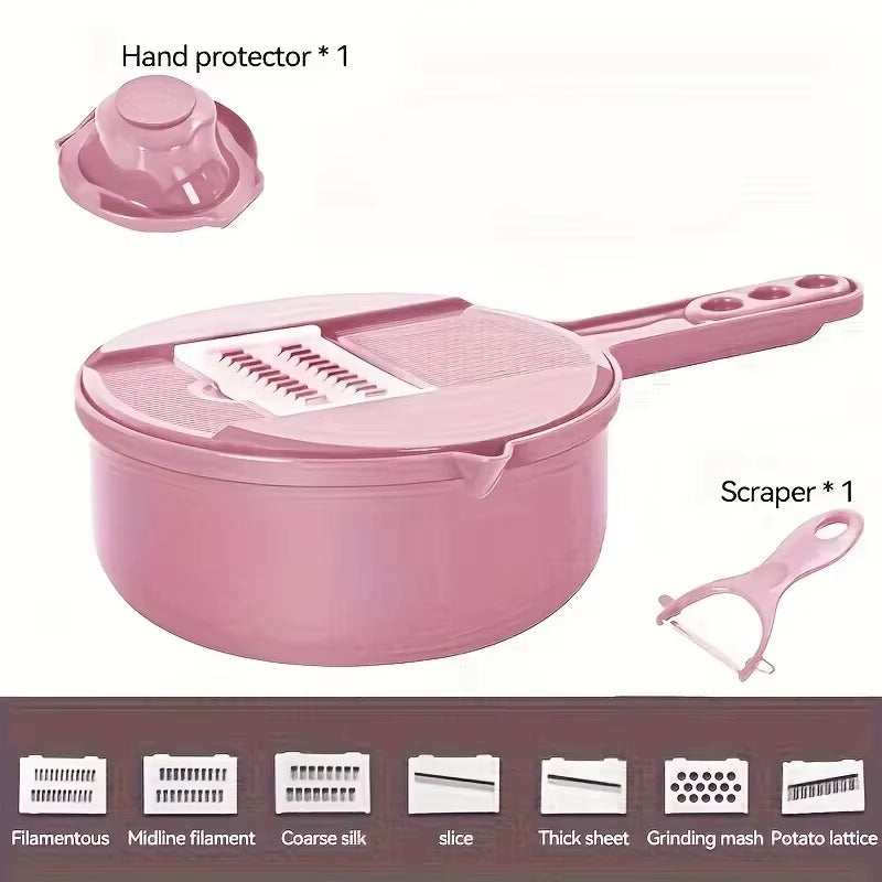 9 in 1 Vegetable Cutter Multi-Functional Potatoes Manually Cut Shred Slicer Grater Kitchenware Acceesories Tools