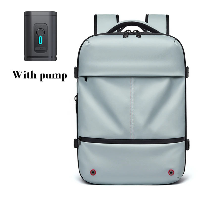 Travel Women Backpack 16 Inch Vacuum Compression Laptop Backpack USB Charging School Backpack Extended Hiking Business Backpack