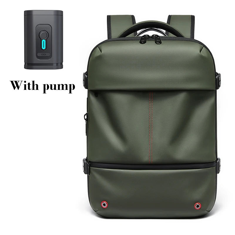 Travel Women Backpack 16 Inch Vacuum Compression Laptop Backpack USB Charging School Backpack Extended Hiking Business Backpack