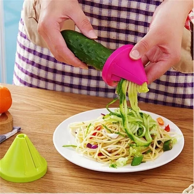 Vegetable Fruit Spiral Shredder Peeler Multi-Function Manual Shredder Device Potato Carrot Rotating Shredder Grater Kitchen Tool